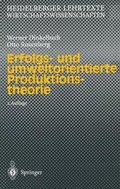 Cover: Erfolgs- und umweltorientierte Produktionstheorie - Springer