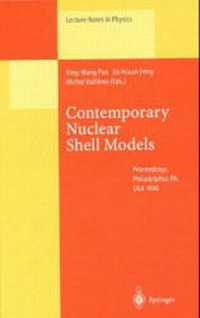 Enlarge image Cover: Contemporary Nuclear Shell Models - Springer