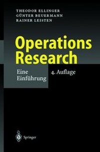 Enlarge image Cover: Operations Research - Springer