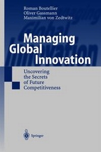 Enlarge image Cover: Managing Global Innovation - Springer