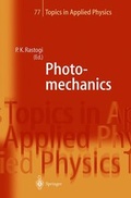 Cover: Photomechanics - Springer