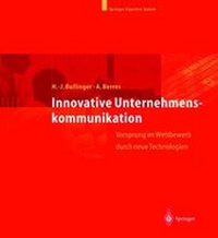 Abbildung von: Innovative Unternehmenskommunikation - Springer