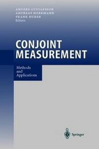 Enlarge image Cover: Conjoint Measurement - Springer
