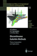 Cover: Discontinuous Galerkin Methods - Springer