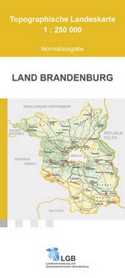 Abbildung von: Topographische Landeskarte 1:250000, Land Brandenburg - Landesvermessung und Geobasisinformation Brandenburg