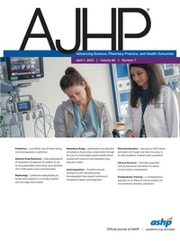 Abbildung von: American Journal of Health-System Pharmacy - Oxford University Press