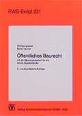 Cover: &Ouml;ffentliches Baurecht - RWS