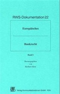Cover: Europ&auml;isches Bankrecht - RWS