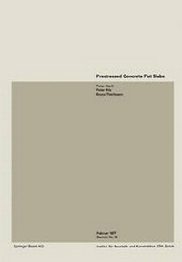 Enlarge image Cover: Prestressed Concrete Flat Slabs - Birkhäuser Verlag GmbH
