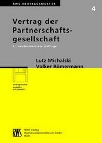 Enlarge image Cover: Vertrag der Partnerschaftsgesellschaft - RWS