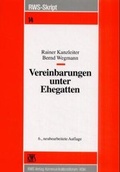 Cover: Vereinbarungen unter Ehegatten - RWS
