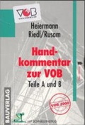 Cover: Handkommentar zu VOB - Bauverlag BV GmbH