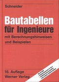 Cover: Bautabellen f&uuml;r Ingenieure - Werner