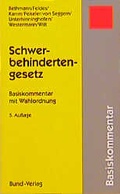 Cover: Schwerbehindertengesetz - Bund-Verlag