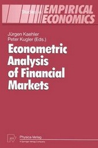 Enlarge image Cover: Econometric Analysis of Financial Markets - Physica