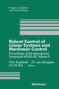 Cover: Robust Control of Linear Systems and Nonlinear Control - Birkh&auml;user Verlag GmbH