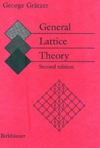 Abbildung von: General Lattice Theory - Birkhäuser Verlag GmbH