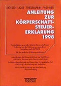 Cover: Anleitung zur K&ouml;rperschaftsteuererkl&auml;rung 1998 - Sch&auml;ffer-Poeschel