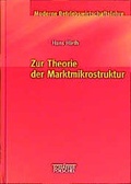 Cover: Zur Theorie der Marktmikrostruktur - Sch&auml;ffer-Poeschel