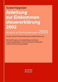 Bild vergrößern Bild: Anleitung zur Einkommensteuererklärung 2002 - Schäffer-Poeschel