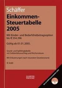 Abbildung von: Einkommensteuertabelle 2005 - Schäffer-Poeschel