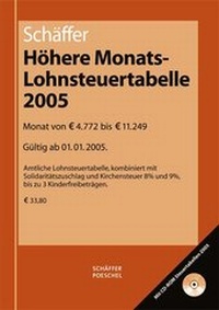 Abbildung von: Höhere Monatslohnsteuertabelle 2005 - Schäffer-Poeschel