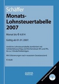 Abbildung von: Monatslohnsteuertabelle 2006 - Schäffer-Poeschel