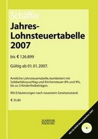 Abbildung von: Jahreslohnsteuertabelle 2006 - Schäffer-Poeschel