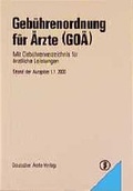 Cover: Geb&uuml;hrenordnung f&uuml;r &Auml;rzte (GO&Auml;) - Deutscher &Auml;rzteverlag
