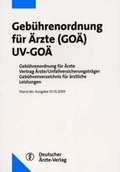 Cover: Geb&uuml;hrenordnung f&uuml;r &Auml;rzte (GO&Auml;) /UV-GO&Auml; - Deutscher &Auml;rzteverlag