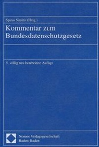 Enlarge image Cover: Kommentar zum Bundesdatenschutzgesetz - Nomos