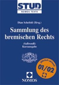 Enlarge image Cover: Sammlung des bremischen Rechts - Nomos