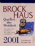 Cover: Brockhaus - Quellen der Weisheit 2001 - F.A. Brockhaus