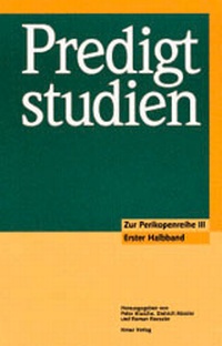 Enlarge image Cover: Predigtstudien - Kreuz Verlag
