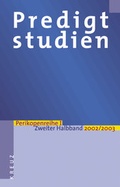 Cover: Predigtstudien - Kreuz Verlag