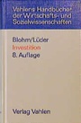 Cover: Investition - Vahlen