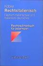Cover: Rechtsitalienisch - Vahlen