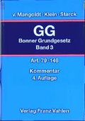 Cover: Das Bonner Grundgesetz - Vahlen