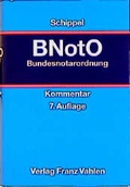 Cover: Bundesnotarordnung - Vahlen