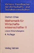 Cover: Mathematik f&uuml;r Wirtschaftswissenschaftler / Lineare Wirtschaftsalgebra - Vahlen