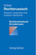 Cover: Rechtsrussisch - Vahlen