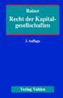 Cover: Recht der Kapitalgesellschaften - Vahlen