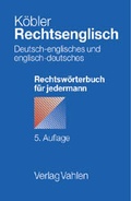 Cover: Rechtsenglisch - Vahlen