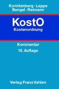 Cover: Kostenordnung - Vahlen