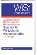 Cover: Statistik f&uuml;r Wirtschaftswissenschaftler - Vahlen