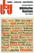 Cover: Biblische Namen kurz erkl&auml;rt - Neukirchener Verlag