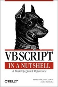Cover: VBScript in a Nutshell - O'Reilly