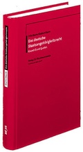 Cover: Das deutsche Staatsangeh&ouml;rigkeitsrecht - Verlag f&uuml;r Standesamtswesen