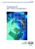 Cover: Preparing for BS7799 Certification - BSI Standards