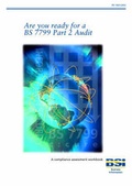 Cover: Are You Ready for BS7799 Part 2 Audit - BSI Standards